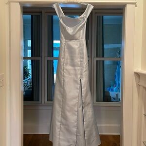 Alfred Sung satin twill bridesmaid dress